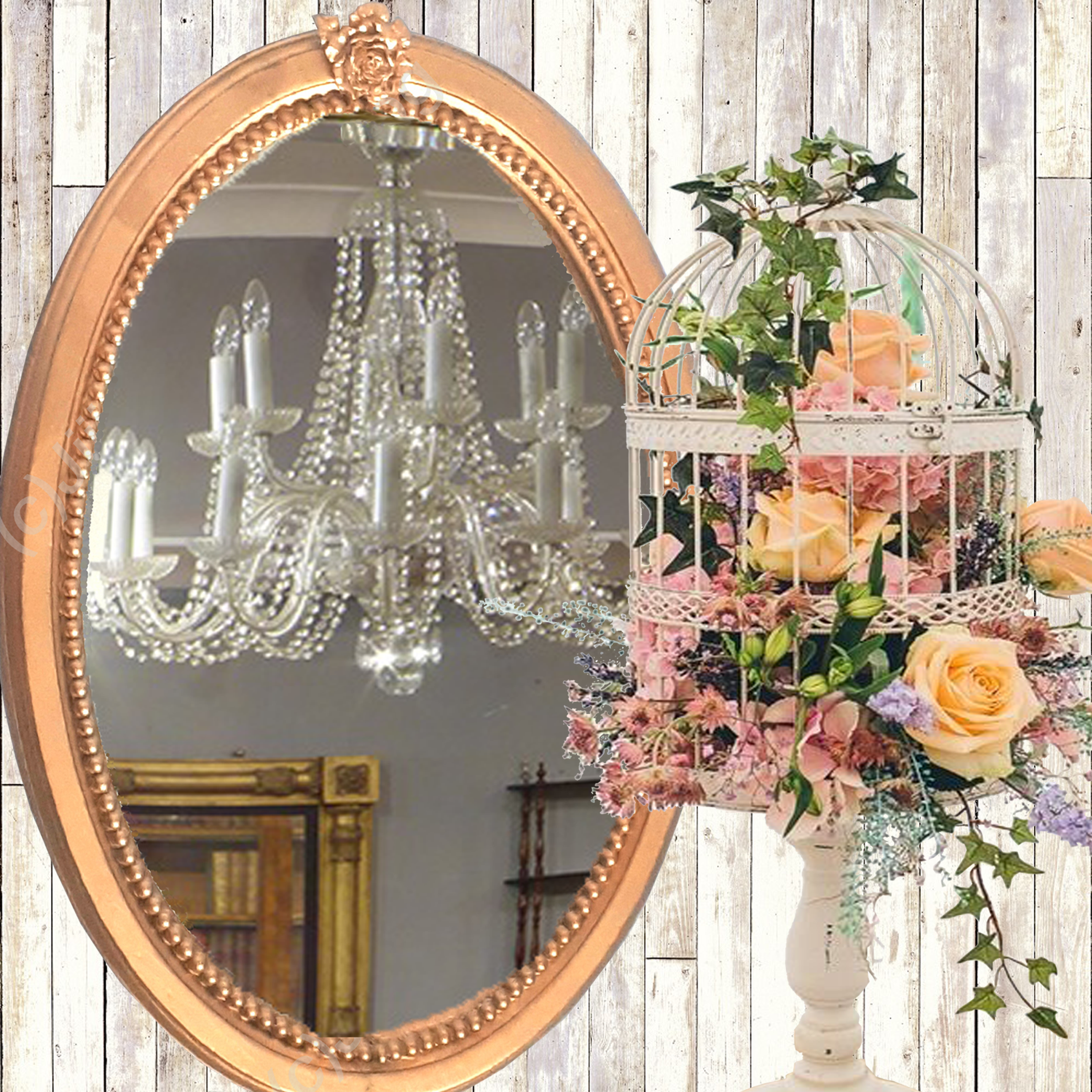 Stunning Upcycled Vintage Mirror